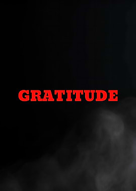 Gratitude Text Art