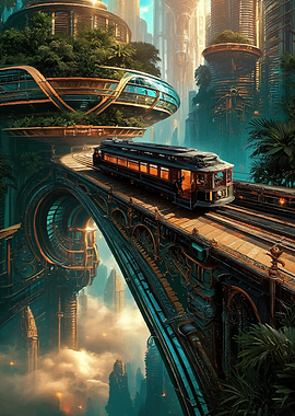 Futuristic City Train