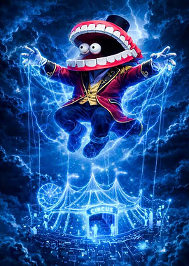 Circus Puppet with Lightning