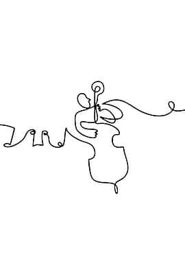 Musician Playing Cello