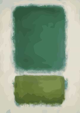 Abstract Green and Beige Blocks