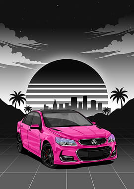 Pink Holden VFII Commodore 2016