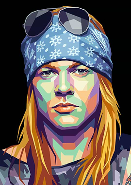 Axl Rose Pop Art Portrait