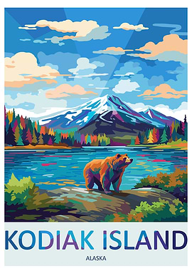 Kodiak Island Bear Landscape