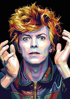 David Bowie Pop Art Portrait