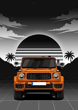 Orange Mercedes-Benz G63 AMG 2025