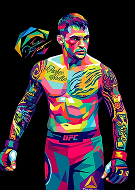 Dustin Poirier Pop Art Portrait
