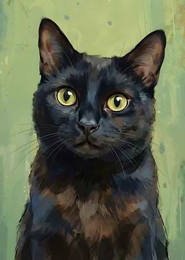 Black Cat Portrait