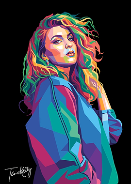 Colorful Portrait of a Tori Kelly