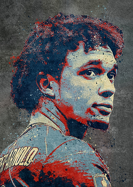 footballer Pop Art Portrait