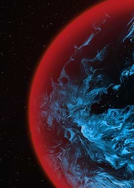 Abstract Planet in Space