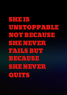 Inspirational Quote About Never Quitting