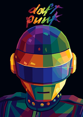 Daft Punk Robot Portrait
