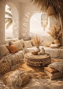 Bohemian Balcony Oasis