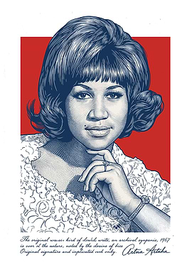 Aretha Franklin Portrait