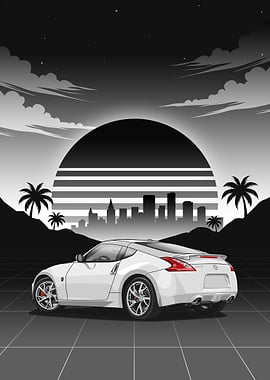 White Nissan 370Z 2013