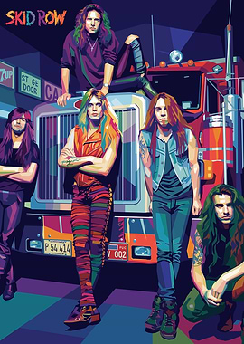Skid Row Band Portrait