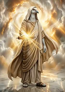 Anthropomorphic Messenger Pigeon