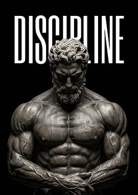 Discipline Statue Motivational Art