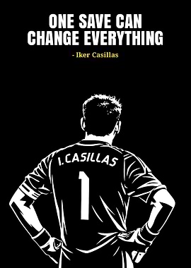 Iker Casillas Quote Poster