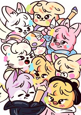 Cute Animals Covered in Paint