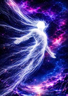 Cosmic Being in Nebula