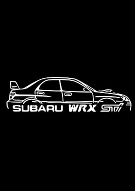 Subaru WRX STI Car Decal