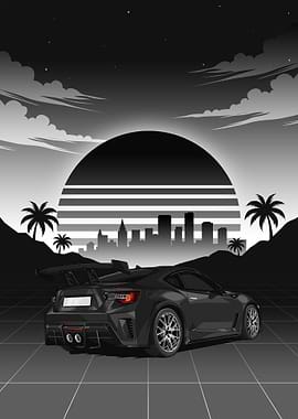 Black Subaru BRZ STI Performance