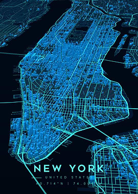 New York City Quantum Hologram 3D