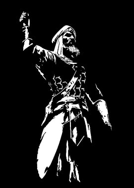 Warrior in Traditional Attire