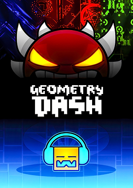 Geometry Dash Game Art