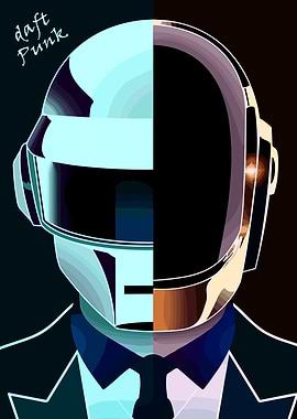 Daft Punk Helmet Portrait