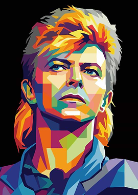 David Bowie Pop Art Portrait