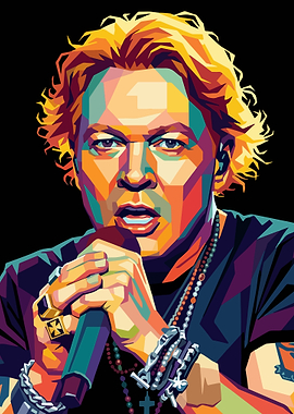 Axl Rose Pop Art Portrait