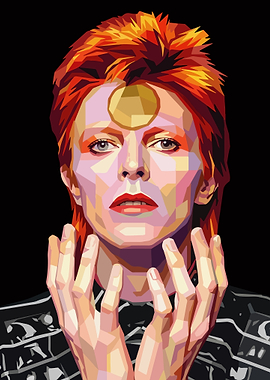 David Bowie Pop Art Portrait