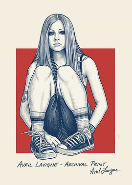 Avril Lavigne Archival Print