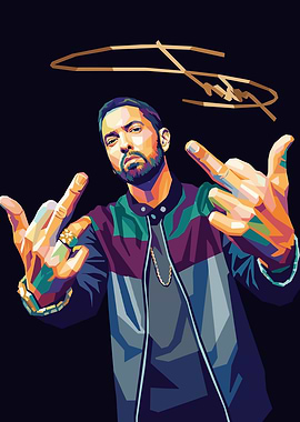 Eminem Pop Art Portrait