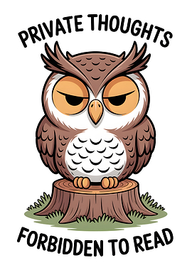 Funny Owl 'Private Thoughts'