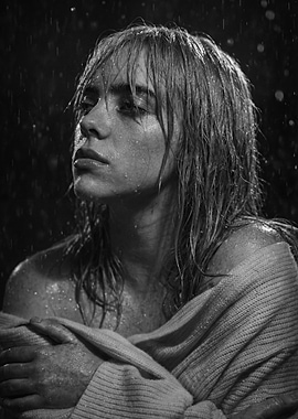 Billie Eilish in the Rain
