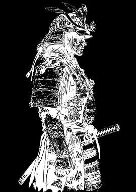 Samurai Warrior in Armor