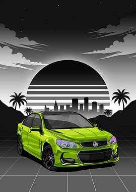 Lime Holden VFII Commodore 2016