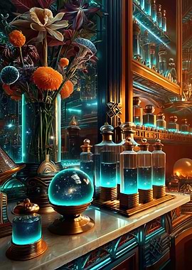 Steampunk Alchemist's Laboratory