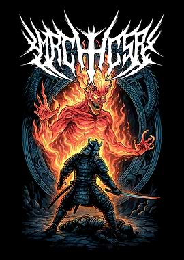 Samurai vs. Fire Demon