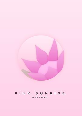 Pink Sunrise by wiktord Poster