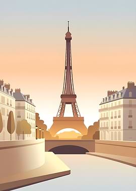Eiffel Tower Paris Cityscape