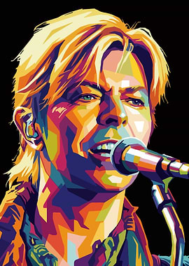 David Bowie Pop Art Portrait