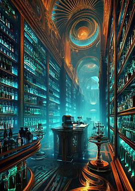 Steampunk Alchemist's Laboratory