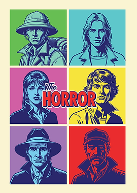 The Horror Pop Art Collage