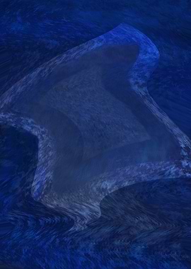 Abstract Blue Swirling Patterns 1QS