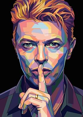 David Bowie Pop Art Portrait